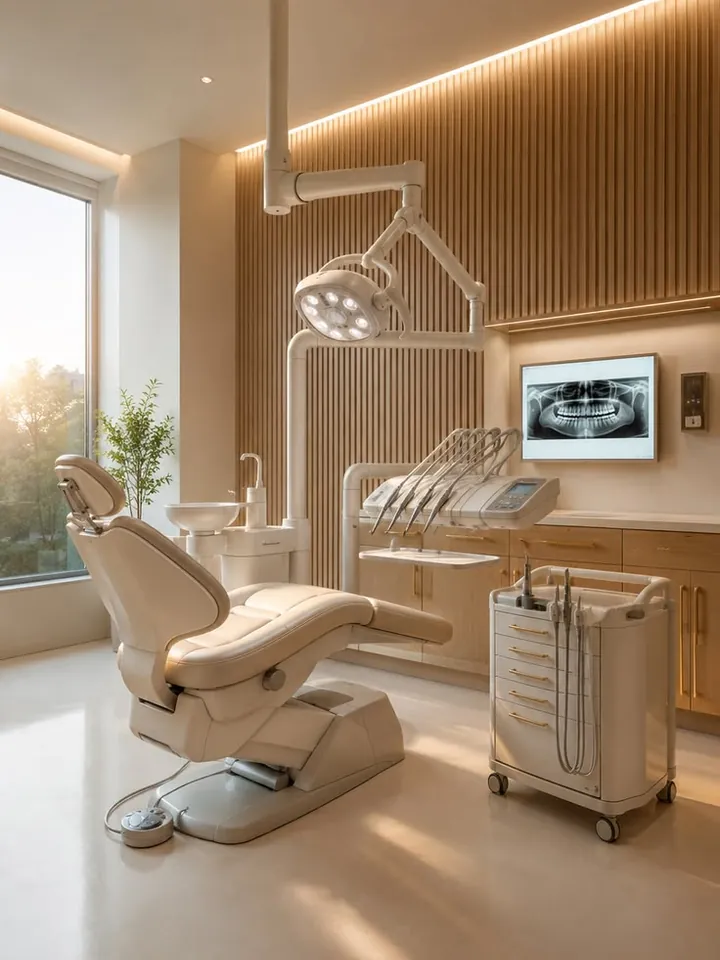 Modern dental clinic treatment room